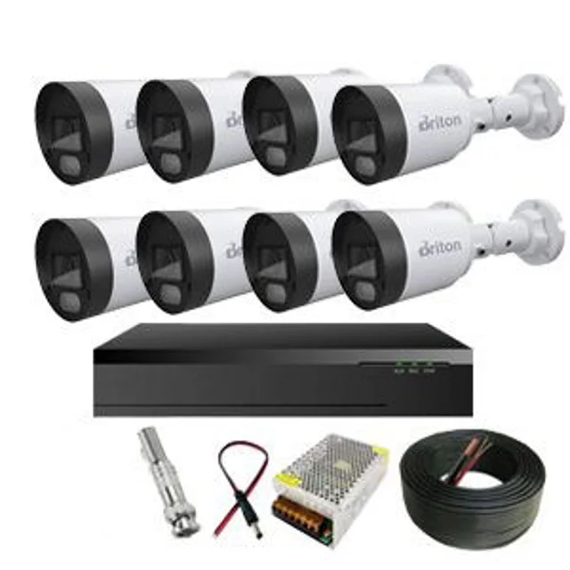 پکیج 8 عددی دوربین مداربسته برایتون مدل UVC101B1AR-L